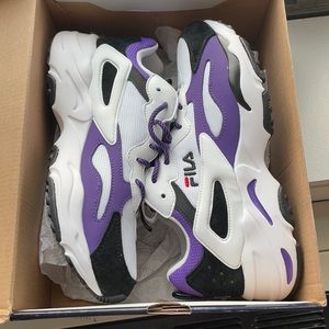 Purple Fila Ray Tracer Shoes Size 9.5